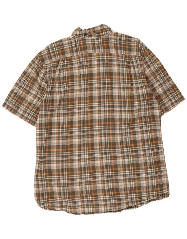 Eddie Bauer Mens Classic Fit Short Sleeve Shirt Large Multicoloured Check