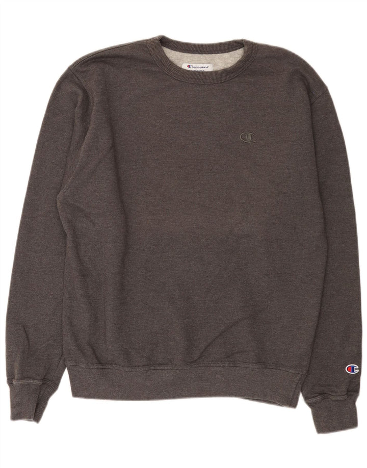 Champion Sudadera Jumper Gris Medio De Algodón Moteado
