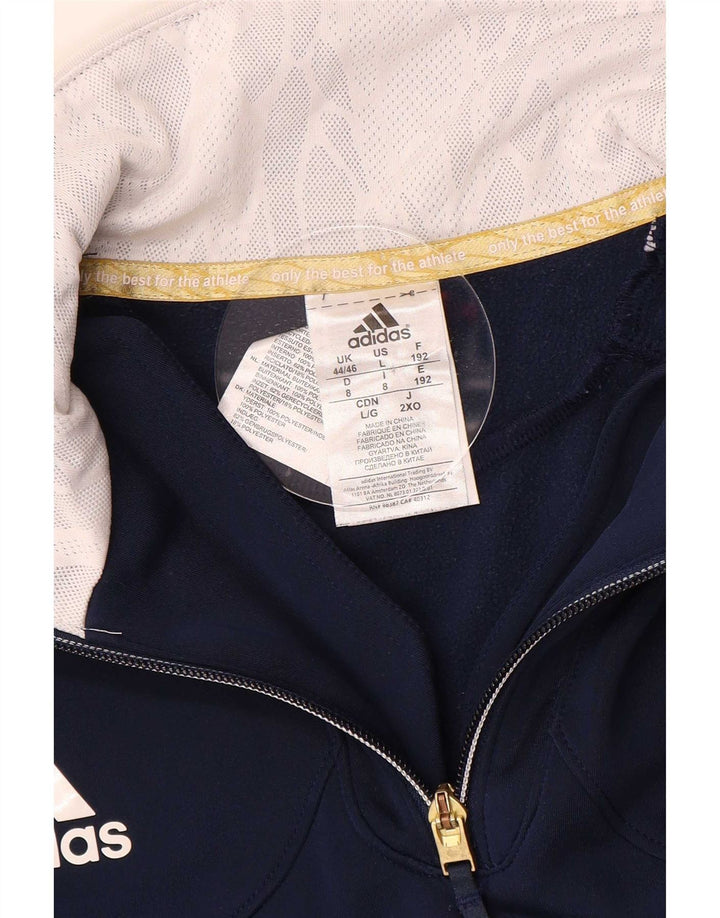 Adidas - Chaqueta de chándal para hombre, talla 44/46, color azul marino