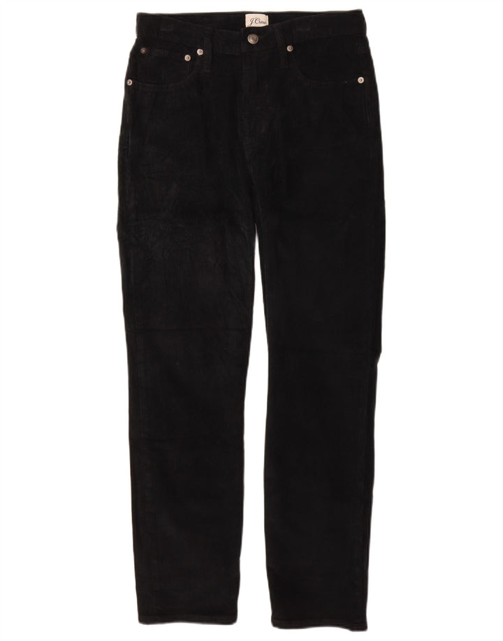 J. CREW Pantalones de pana ajustados para mujer W27 L27 Algodón negro