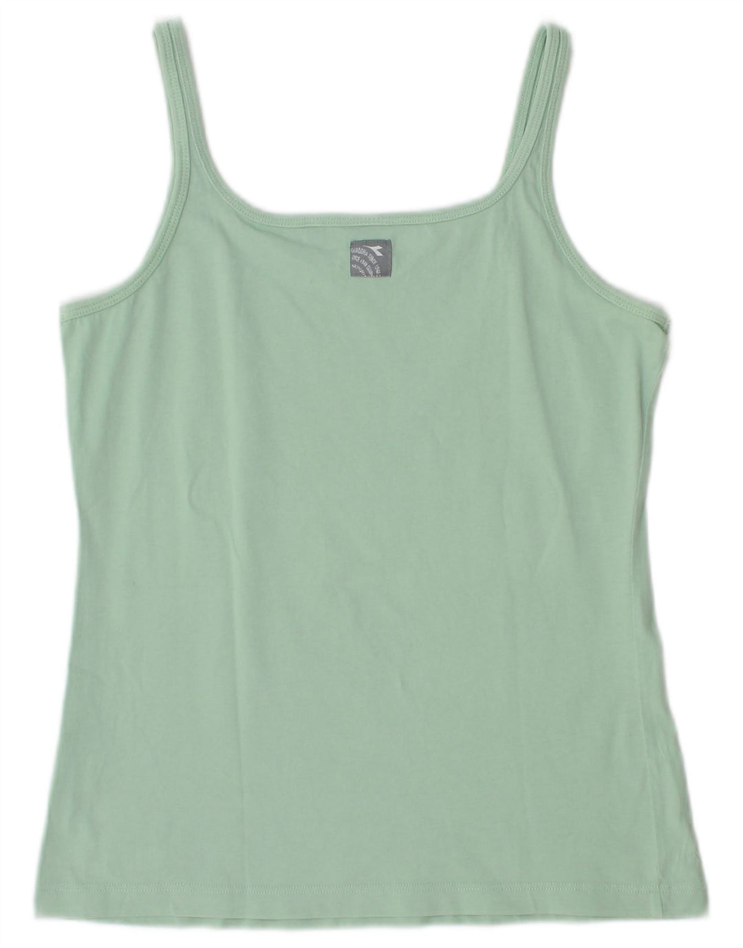 Diadora Cami Top Mujer UK 44 Grande Algodón Turquesa