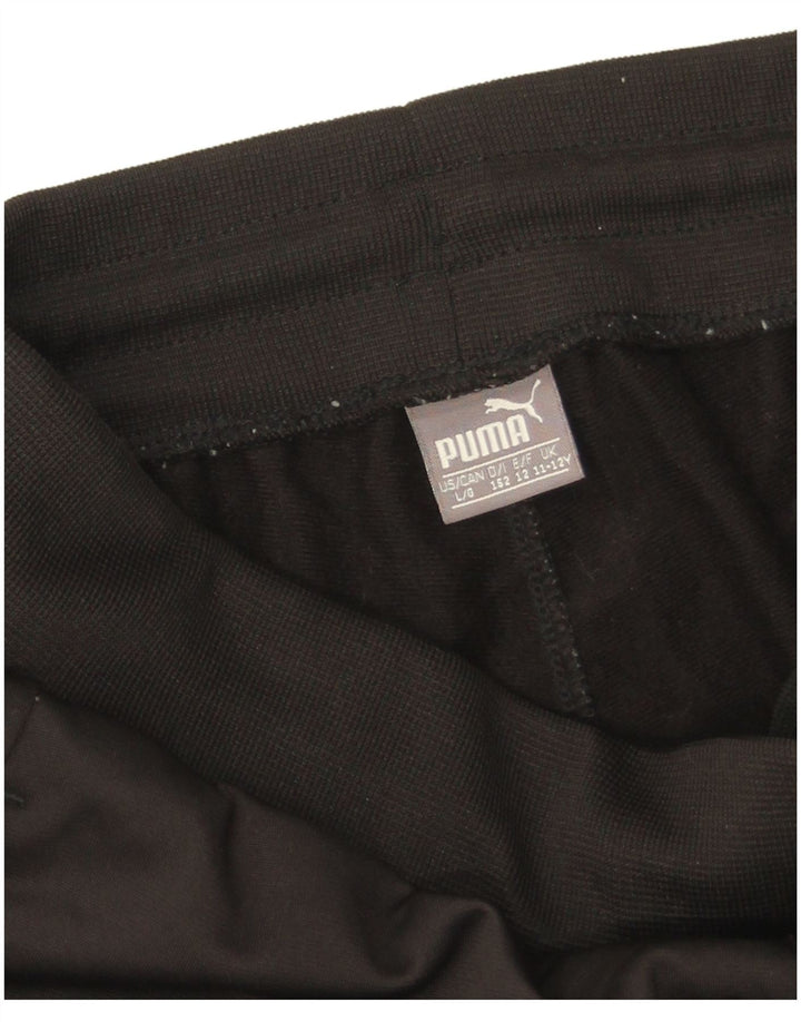 Puma Pantalones de chándal con gráfico para niño 11-12 años Negro Poliéster