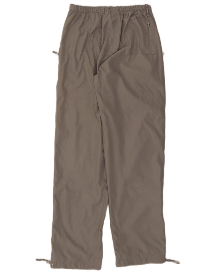 Champion Pantalones Casuales Rectos Para Mujer Pequeños W26 L30 Poliéster Gris