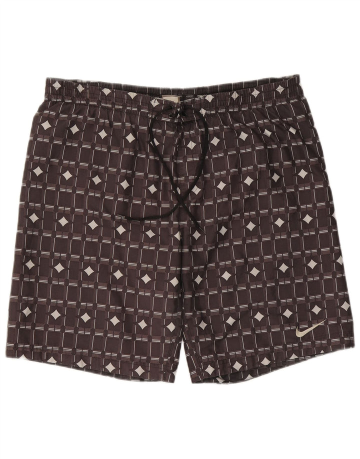 Bañador Nike Hombre Grande Marrón Geométrico Poliéster