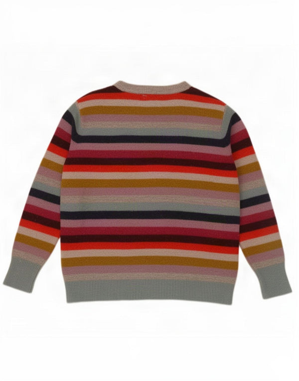 Joules Jersey con cuello barco para mujer, talla 40, talla grande, multicolor, a rayas
