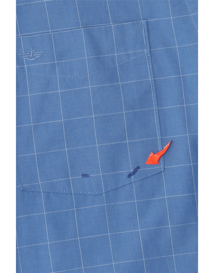Dockers Camisa De Cuadros Para Hombre De Algodón A Cuadros Azul Grande
