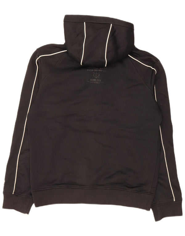 JACK & JONES Suéter con capucha y cremallera para mujer UK 44 Medium Black Colourblock