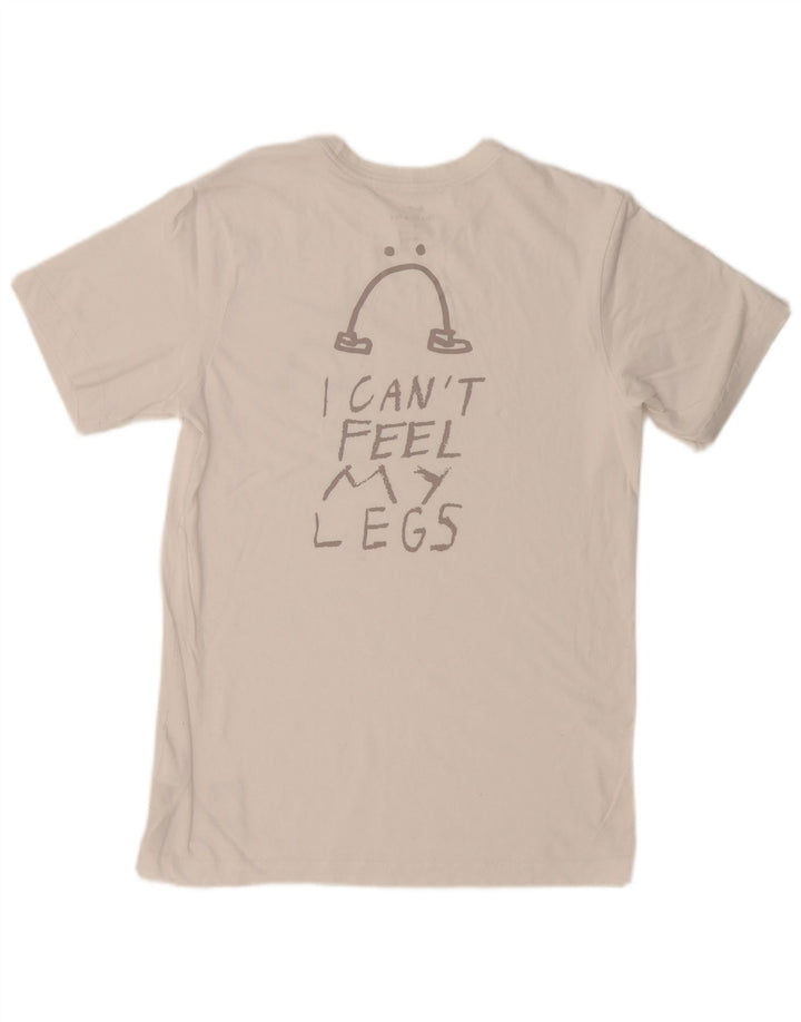 NIKE Camiseta Dri Fit Graphic para Hombre Top pequeño de algodón Blanco