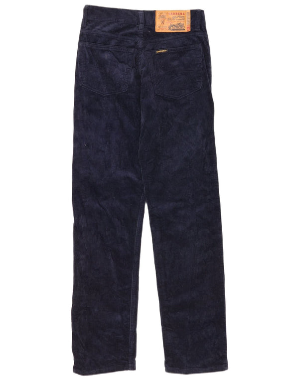 Pantalón Carrera Mujer Rectos De Pana W28 L31 Azul Marino