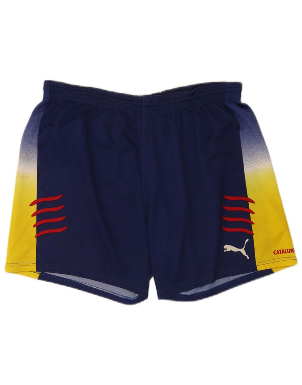 Puma Mens Sport Shorts XL Blue Colourblock