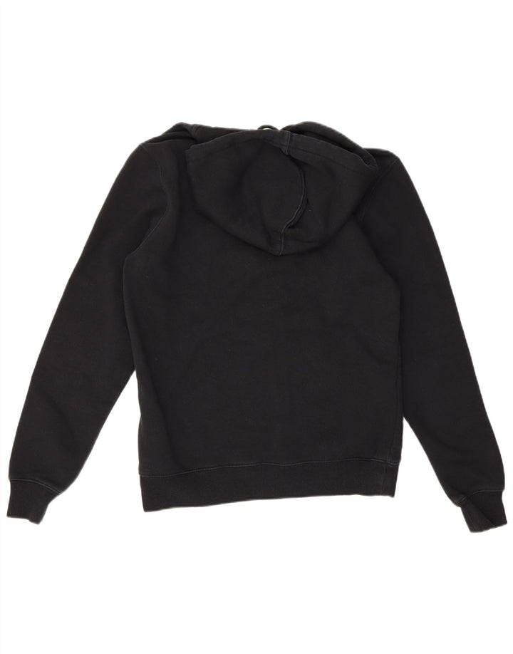 Dickies - Sudadera con capucha y cremallera para hombre, talla pequeña, algodón negro