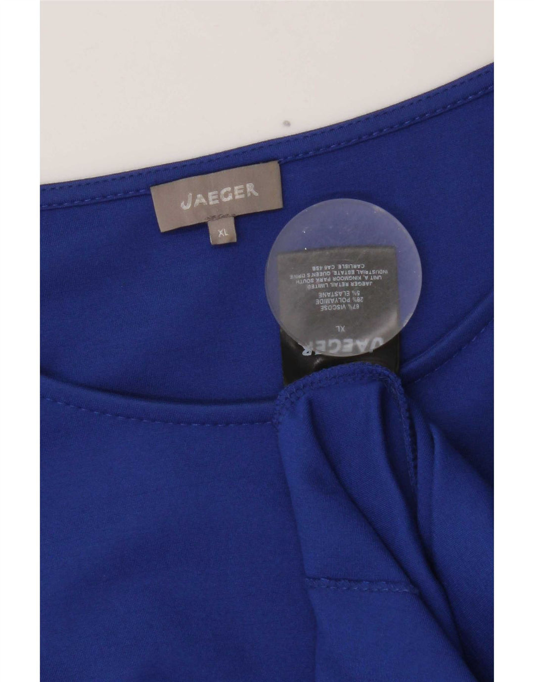 Jaeger Top Mujer Manga 3/4 UK 40 XL Viscosa Azul