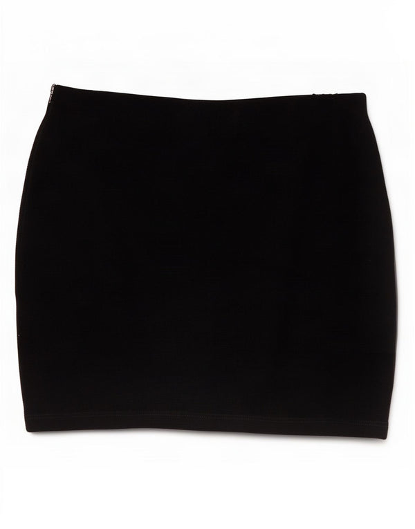 Zara Mujer Trafaluc Minifalda Mediana W28 Algodón Negro