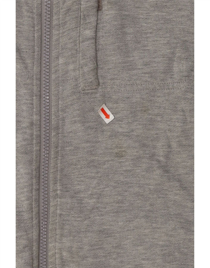 Adidas - Chaqueta de chándal para hombre, talla grande, algodón moteado gris