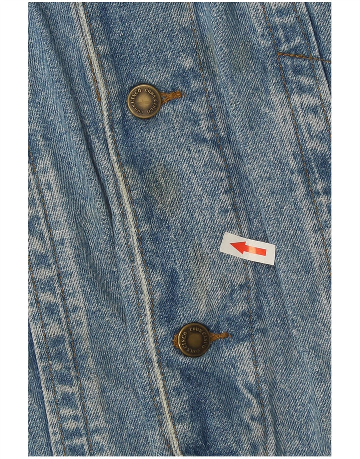 Vintage hombres chaqueta de mezclilla Reino Unido 42 XL azul