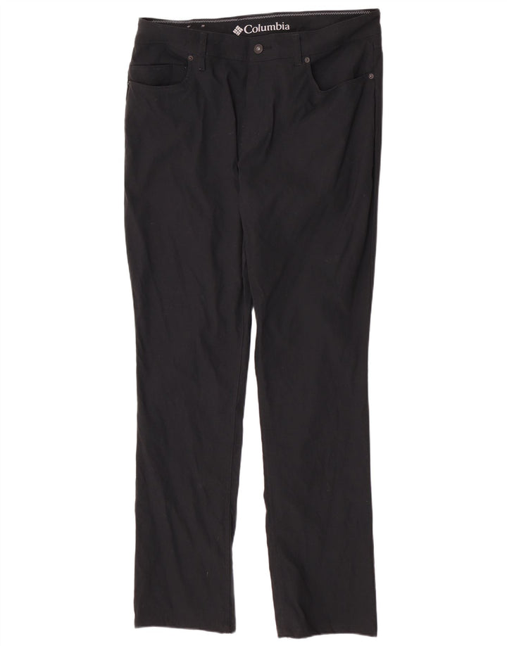 Columbia Pantalones casuales regulares para hombre W34 L32 Nylon negro