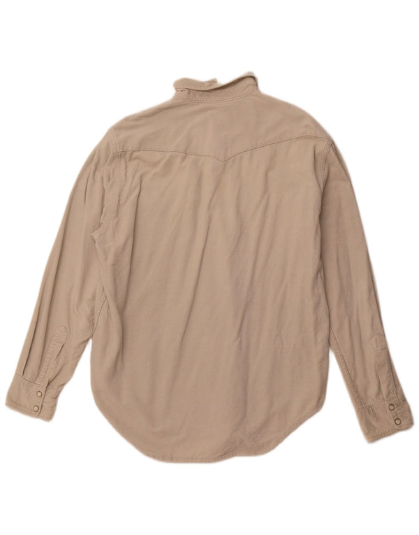 Levi's Camisa de pana para hombre de algodón beige medio occidental