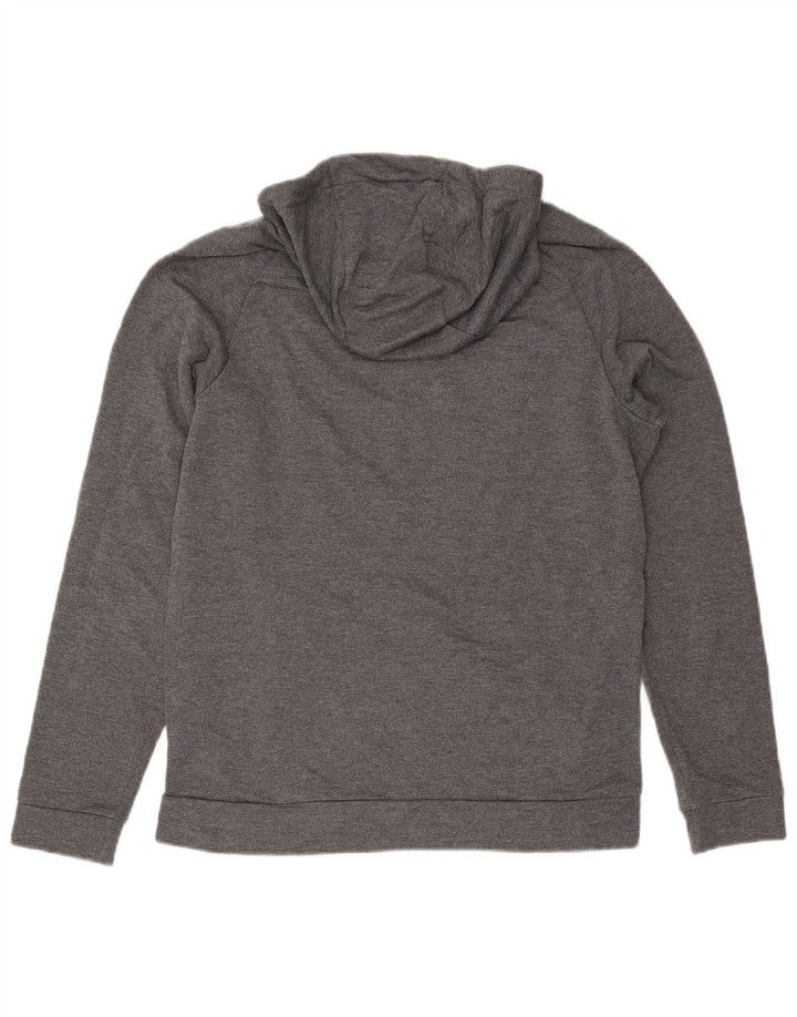 Nike - Sudadera con capucha para mujer, talla 40, poliéster moteado gris medio