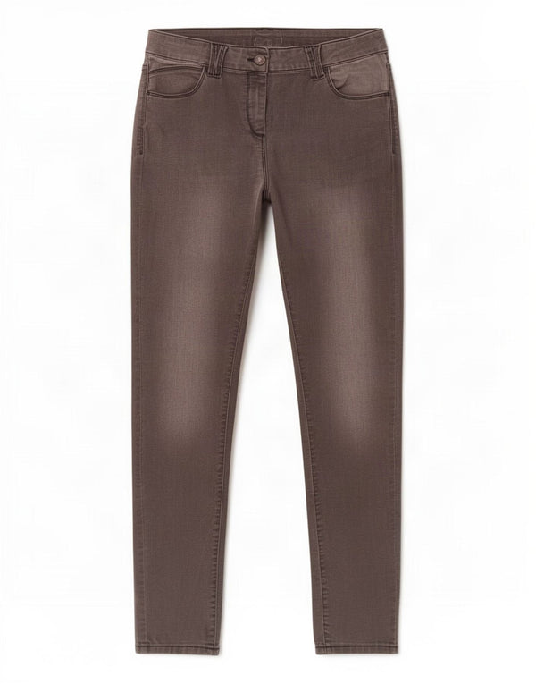 Marks & Spencer Vaqueros pitillo para mujer UK 14 Medium W34 L30 Algodón gris