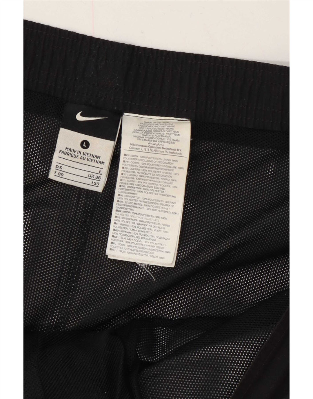 Nike Bañador con gráfico para hombre, talla grande, poliéster negro