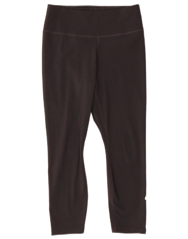 NIKE Leggings Capri Dri Fit para Mujer UK 10 Small Poliéster Negro