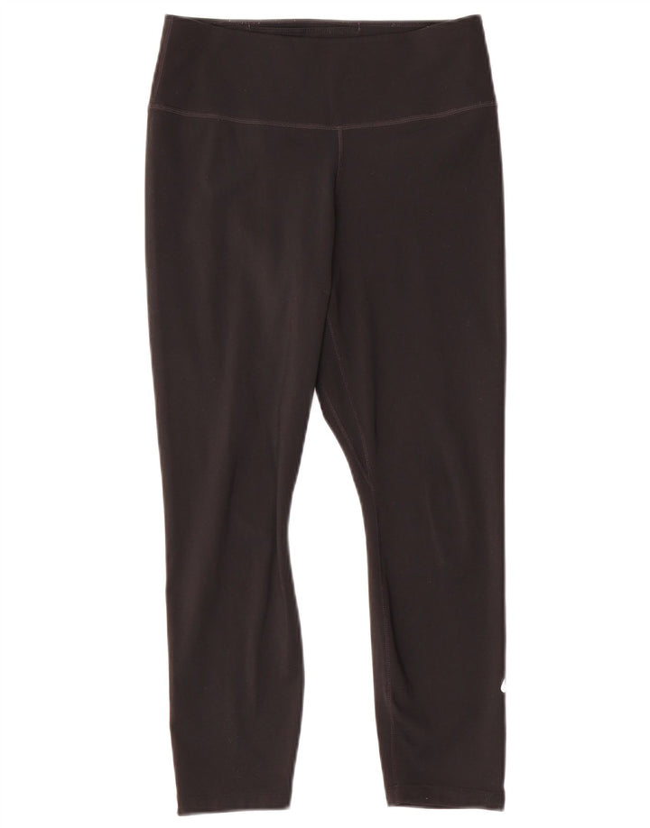 NIKE Leggings Capri Dri Fit para Mujer UK 10 Small Poliéster Negro