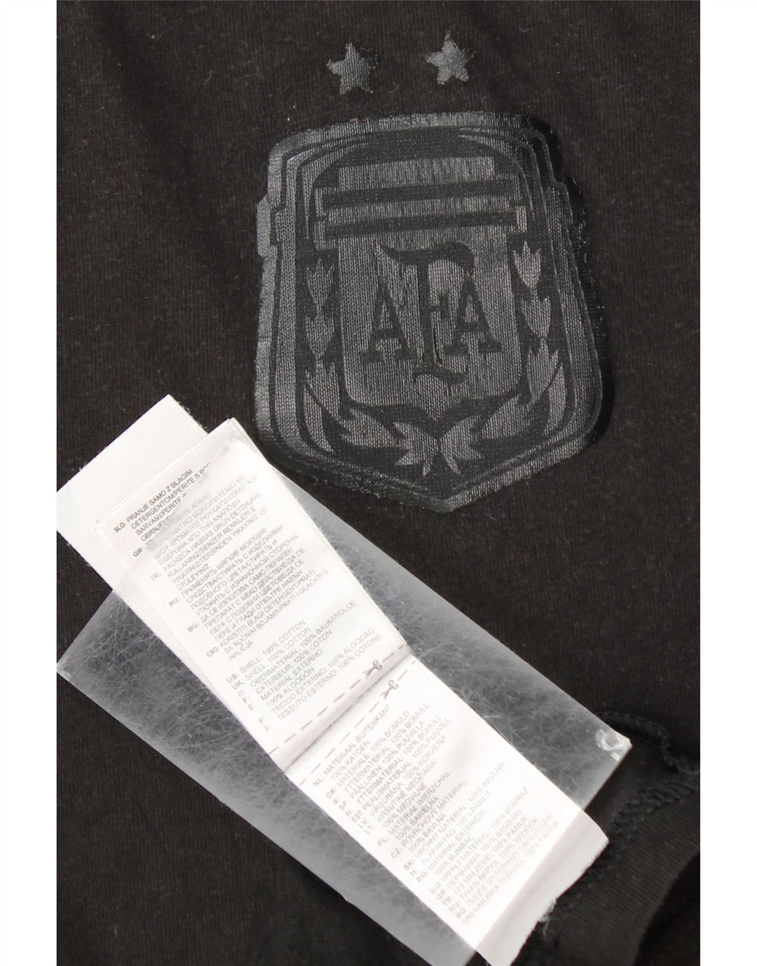 ADIDAS Camiseta de fútbol nacional de Argentina para hombre Top Large Black Cotton