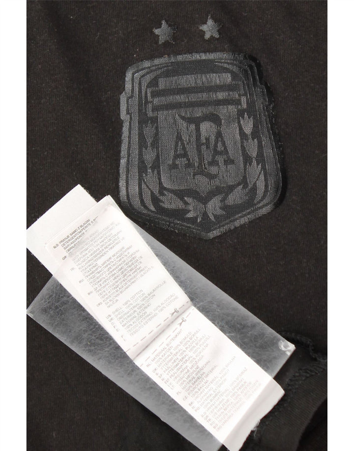 ADIDAS Camiseta de fútbol nacional de Argentina para hombre Top Large Black Cotton