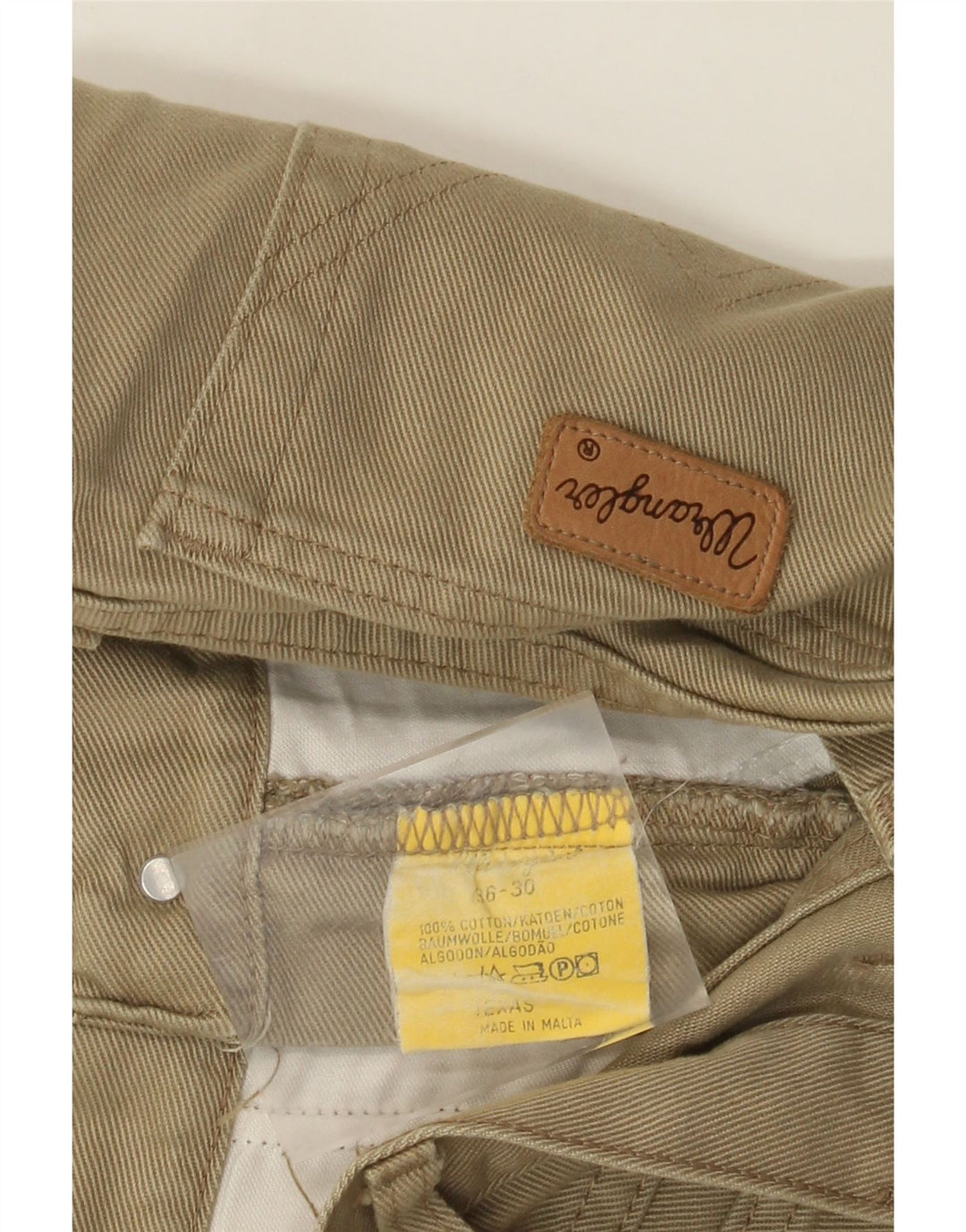 Wrangler Pantalones cortos de mezclilla Texas para hombre W36 Algodón beige grande