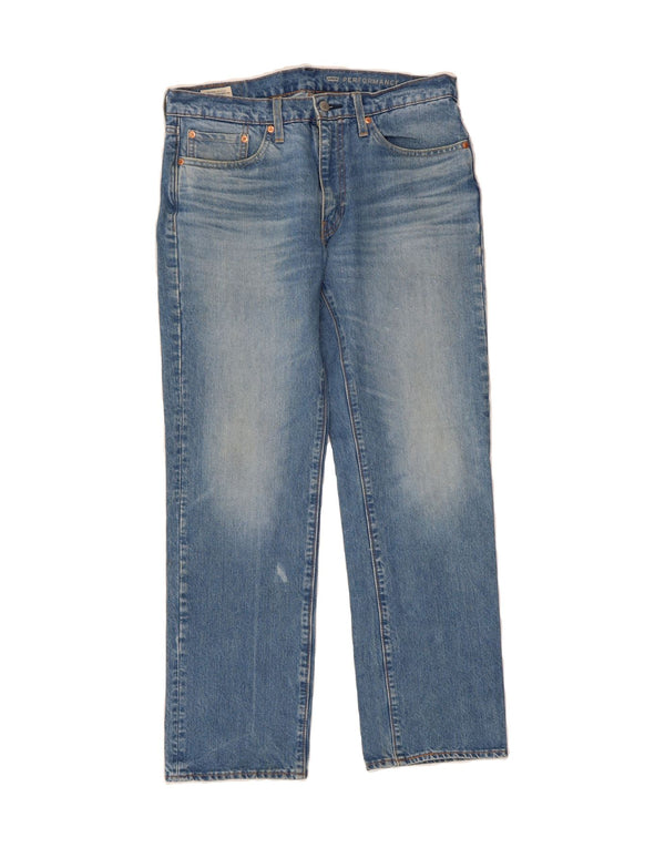 LEVI'S Mens 514 Straight Jeans W33 L32 Blue Cotton