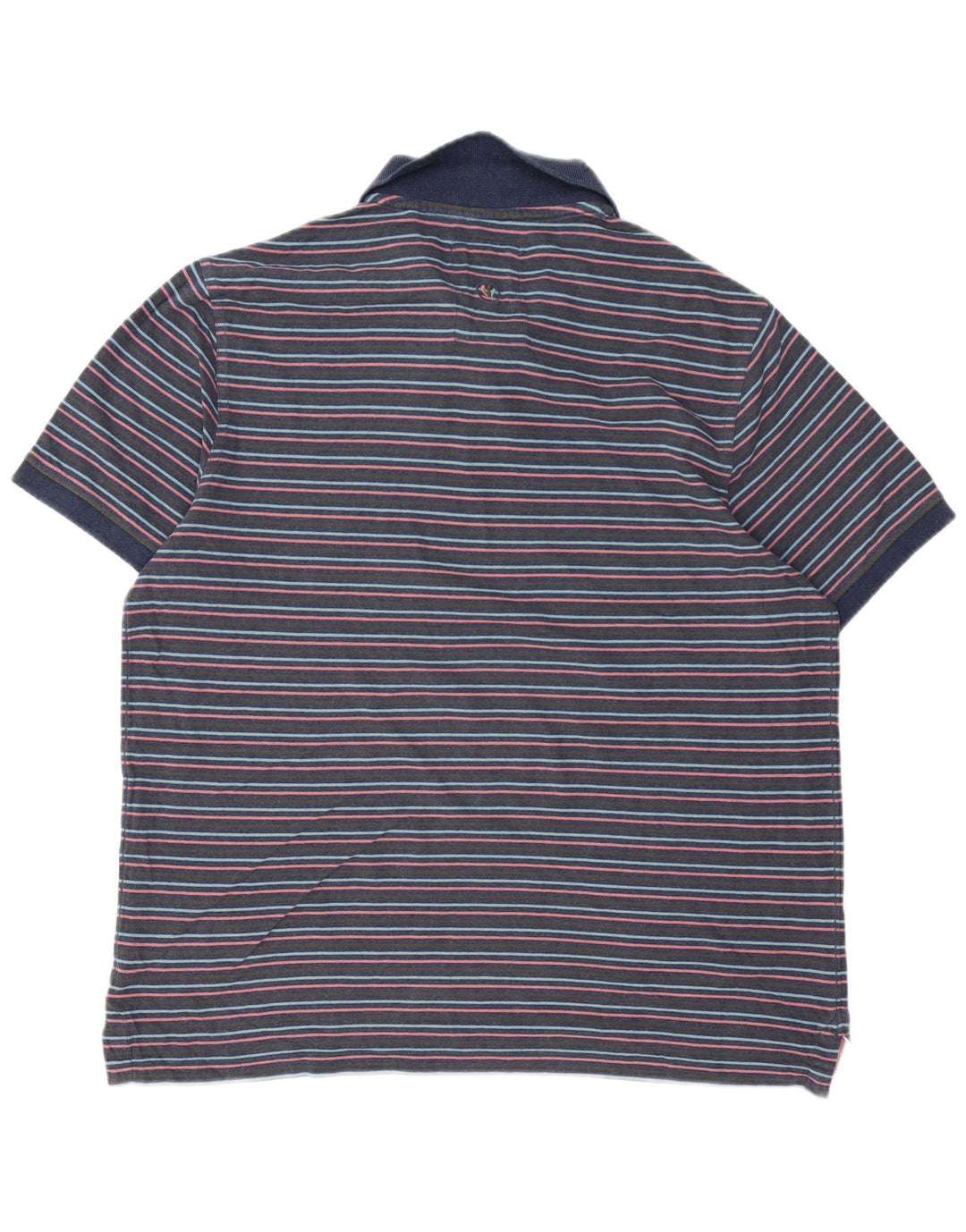 FAT FACE Polo Hombre XL Algodón Rayas Azul Marino