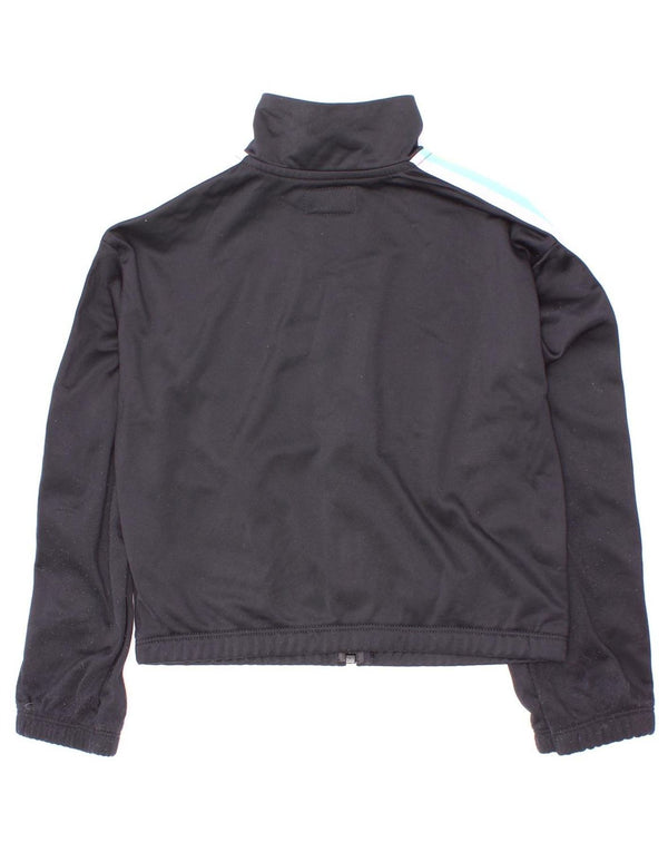 Converse Girls Unicorn Tracksuit Top Jacket 5-6 Years Black Colourblock