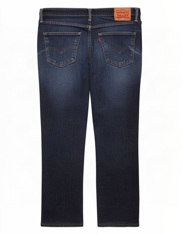Levi's Mens 511 pantalones vaqueros ajustados recortados W34 L25 algodón azul