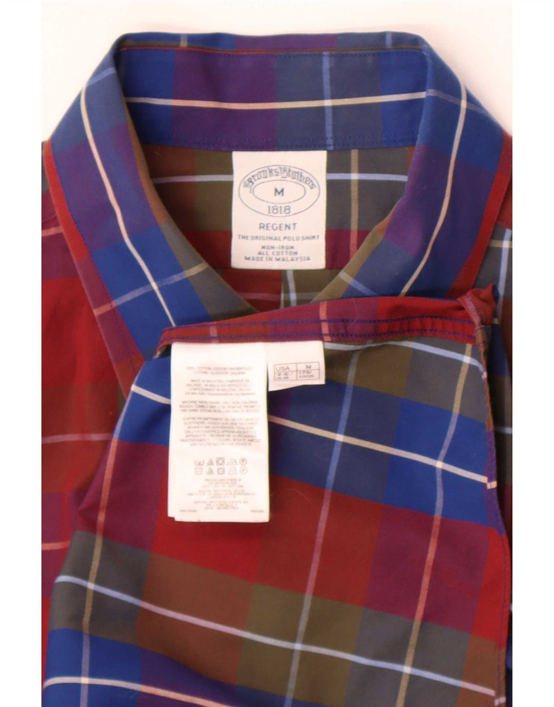 Brooks Brothers Camisa Regent para Hombre Algodón a Cuadros Multicolor Mediano