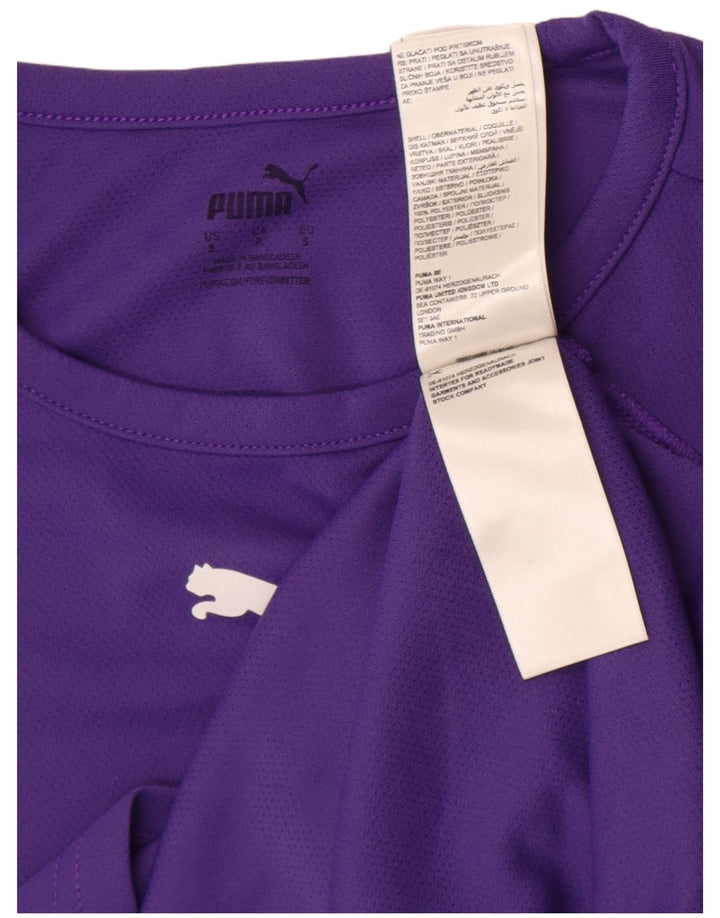 Puma Hombre Camiseta Top Small Púrpura Colorblock Poliéster