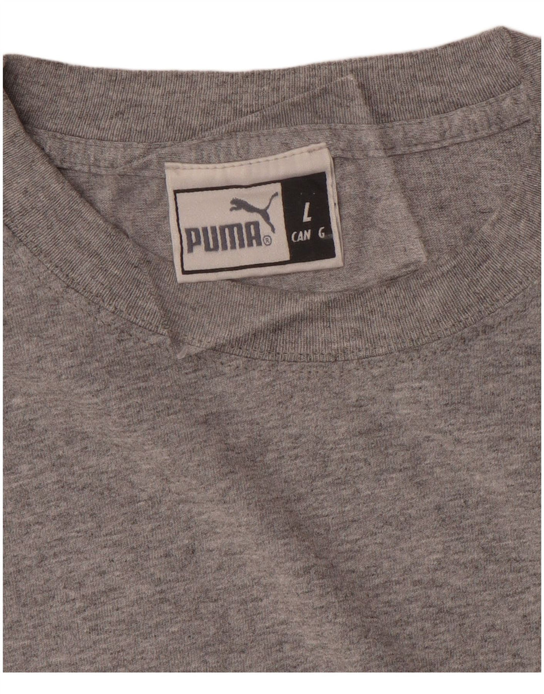 PUMA Camiseta gráfica para hombre Top grande gris