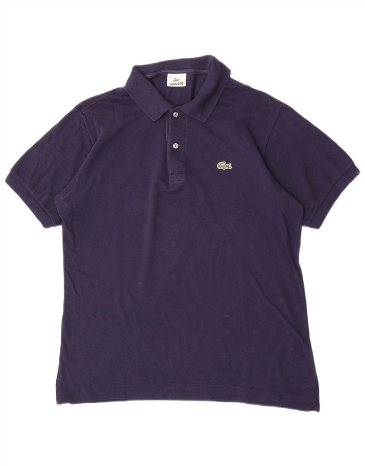 Polo Lacoste para hombre talla 4 mediano algodón azul marino