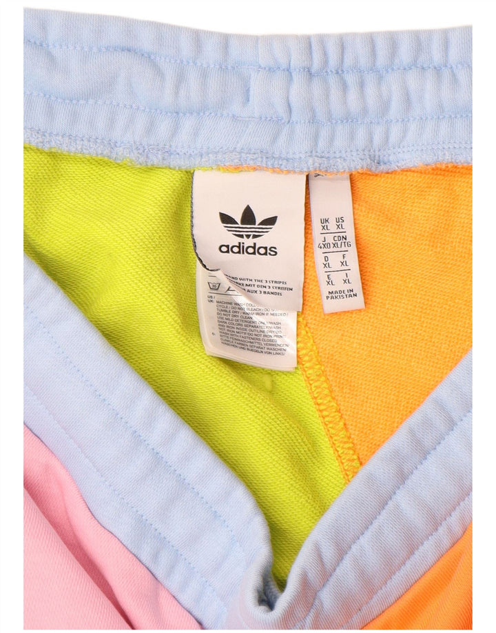 Adidas Pantalones Cortos Deportivos Hombre XL Algodón Colorblock Multicolor