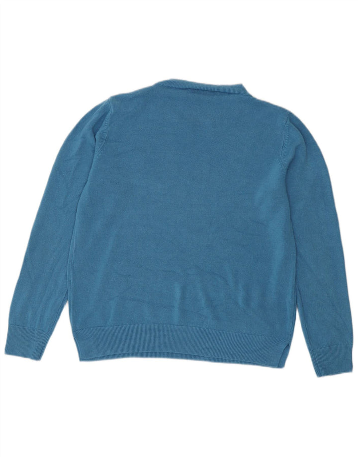 Marks & Spencer Jersey con Cuello Barco para Mujer UK 40 Azul Medio
