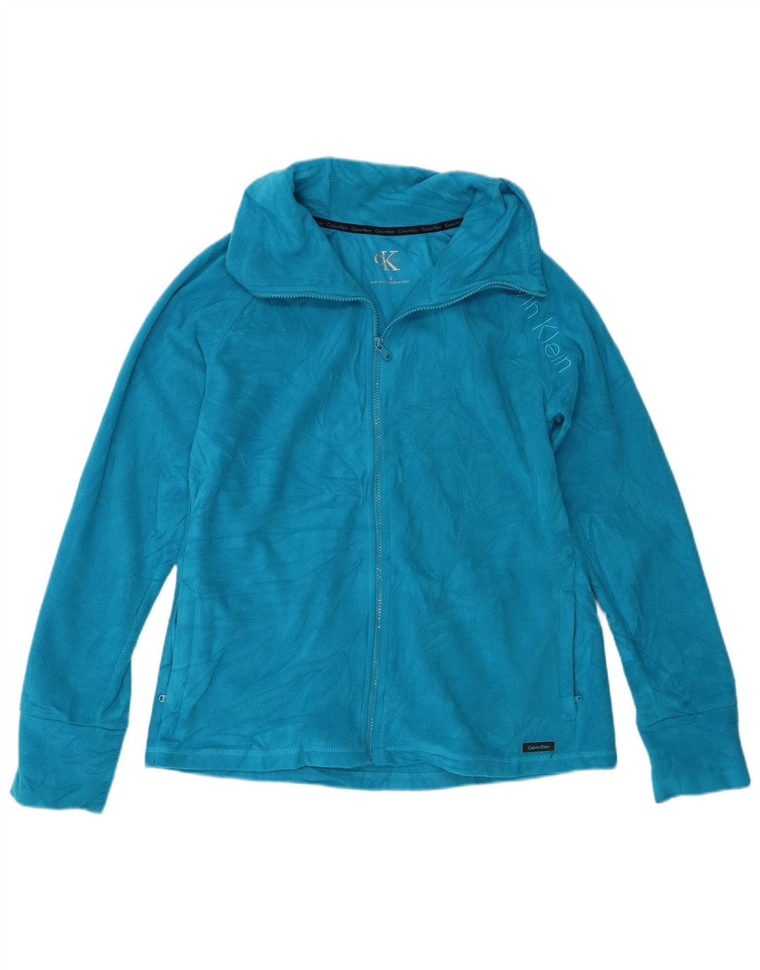Calvin Klein Chaqueta polar para mujer Reino Unido 16 Poliéster azul grande