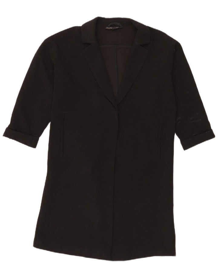 Topshop Chaqueta tipo blazer larga extragrande para mujer UK 10 Small Black