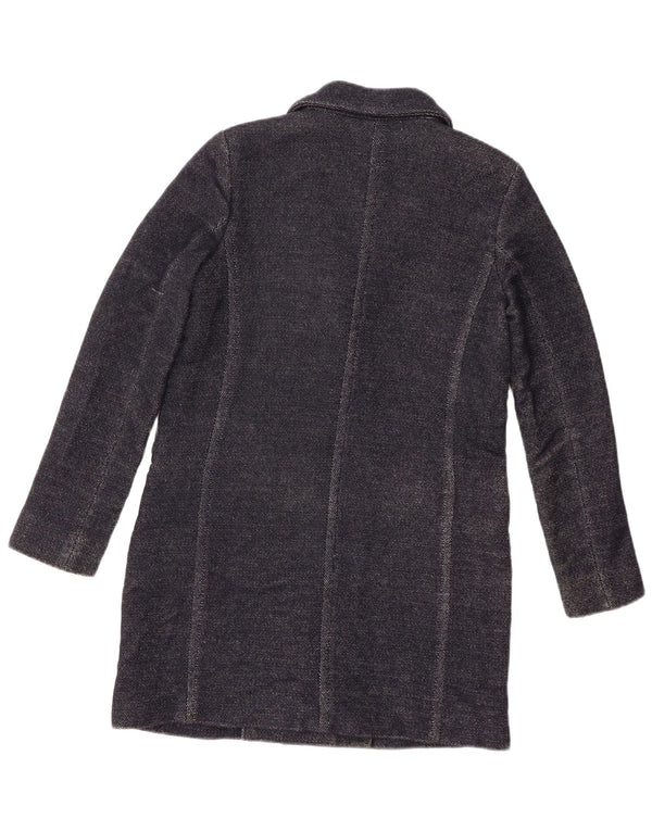 Abrigo Mujer Massimo Dutti EU 36 XS Lana Azul Marino