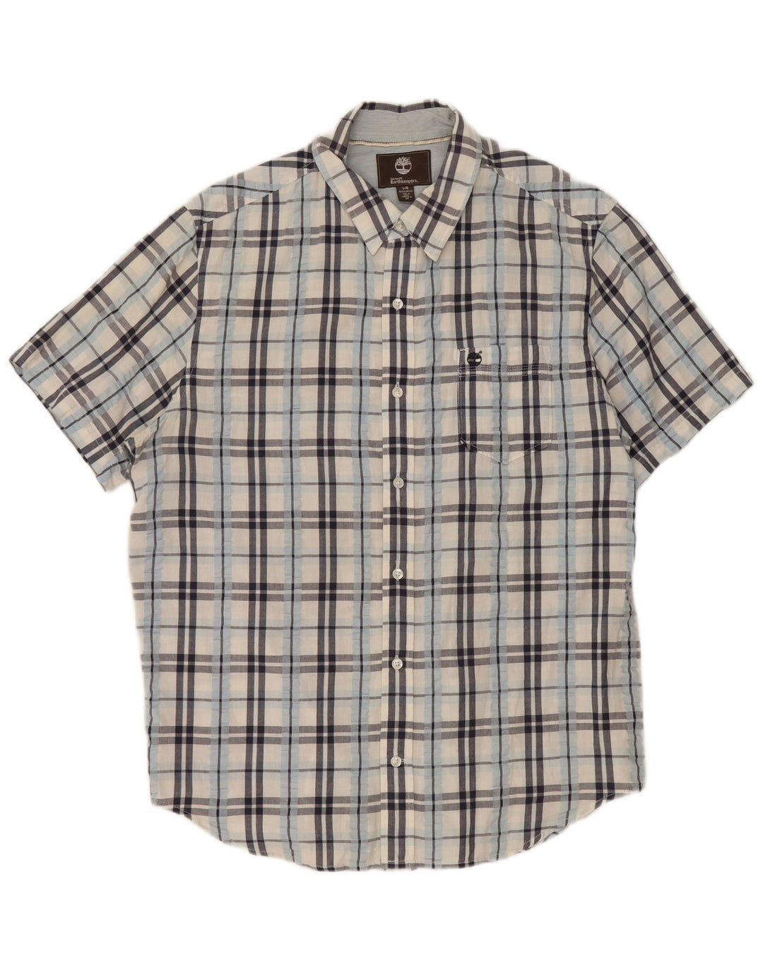 Timberland Camisa Earthkeepers De Corte Regular Para Hombre A Cuadros Blancos Grandes