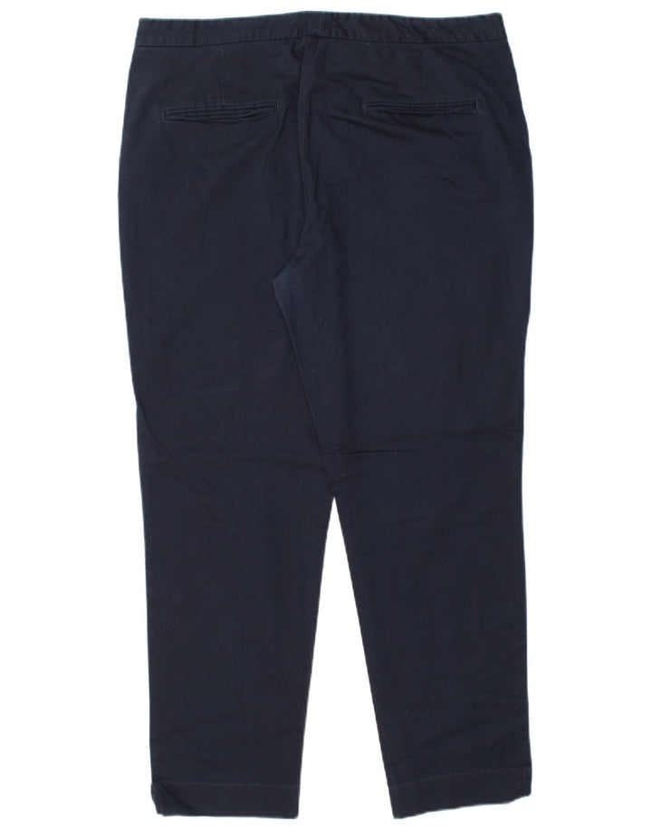 MASSIMO DUTTI Pantalón Chino Mujer EU 44 XL W34 L28 Azul Marino Clásico