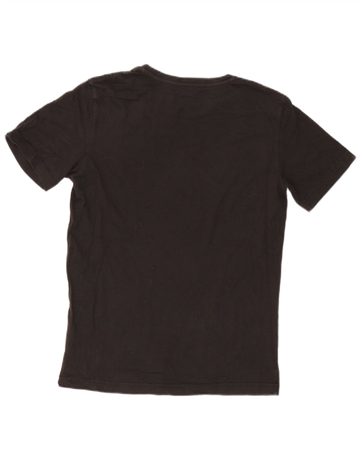 Puma - Camiseta gráfica para hombre, talla pequeña, algodón negro