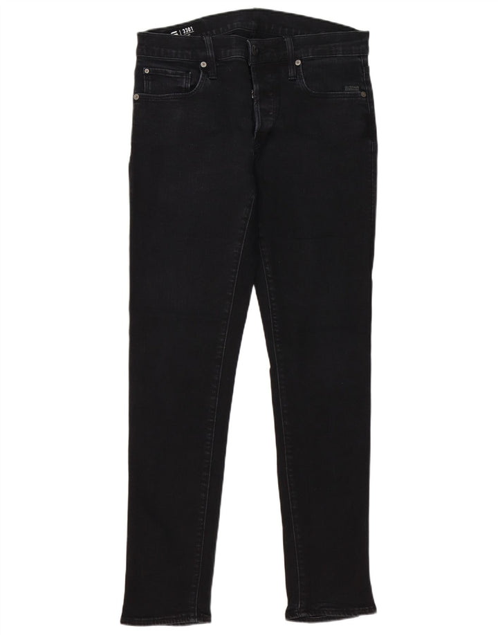 G-Star Hombre 3301 Vaqueros Slim W30 L32 Negro