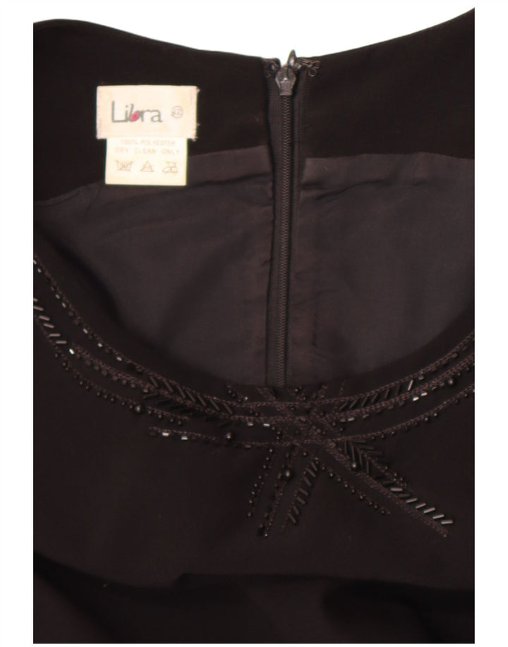 Libra Vestido tubo sin mangas para mujer UK 40 Mediano Poliéster negro