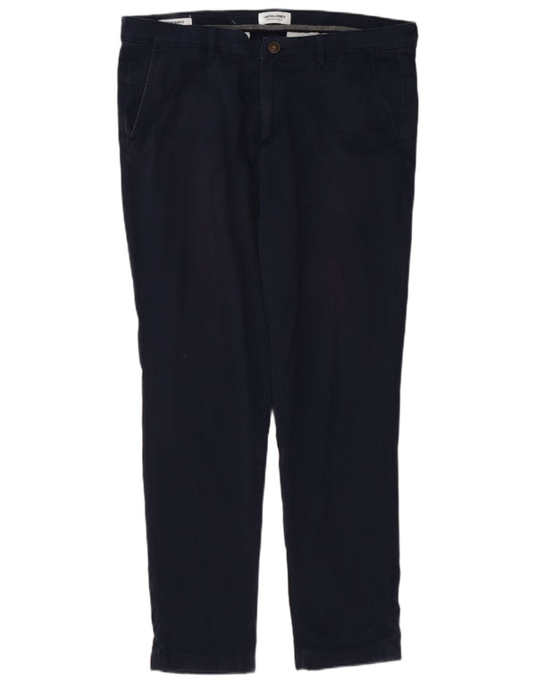 Jack & Jones Mens Marco Slim Fit Chino Pantalones W36 L34 Azul Marino