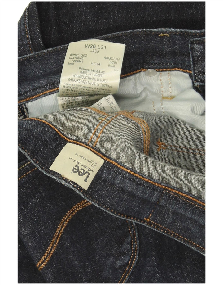 LEE Mujer Jade Slim Jeans W26 L31 Algodón Azul Marino