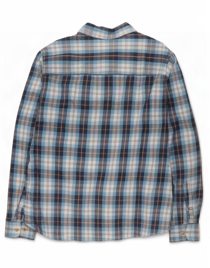 Jack & Jones Camisa Hombre XL Azul Cuadros Algodón